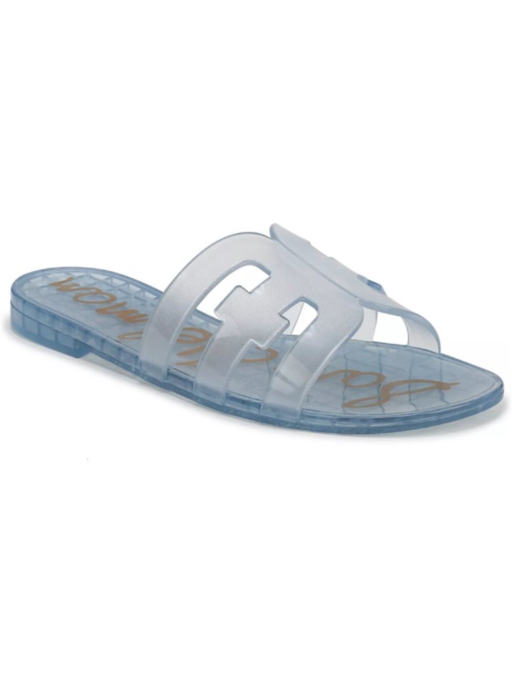 Sam Edelman Bay Jelly Slide Sandals Azure Blue Size 5 M NWT